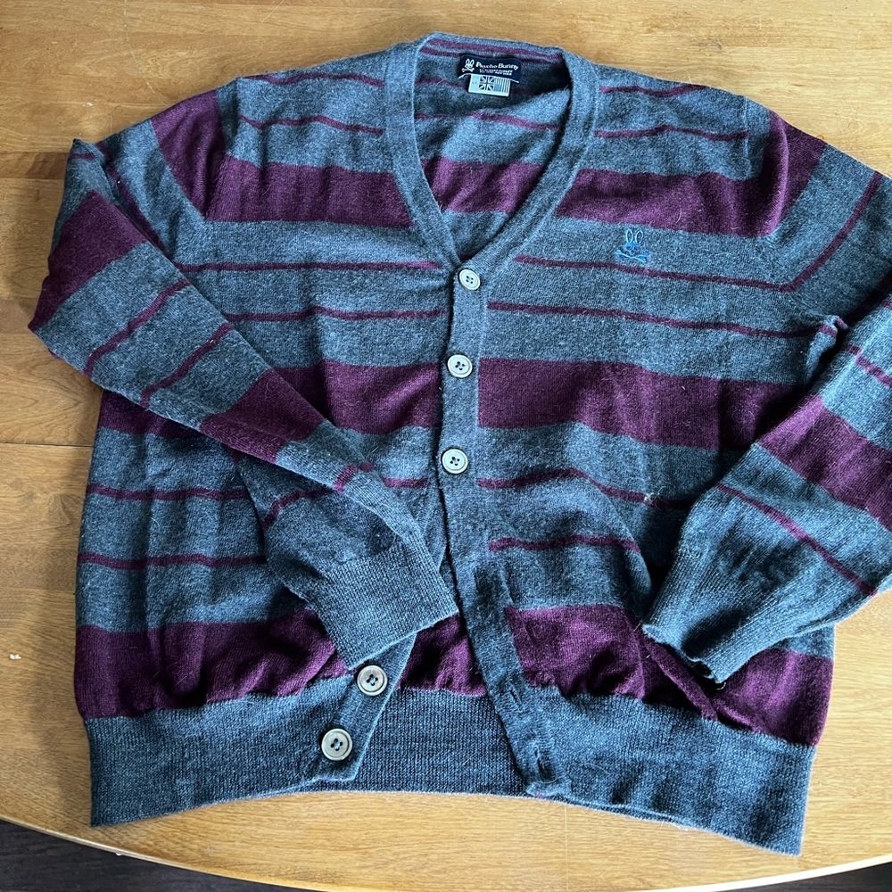 Vintage Psycho bunny light weight cardigan